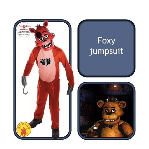 Five Nights At Freddy's Foxy Costume Medium Halloween Costume - Picture 6 of 16